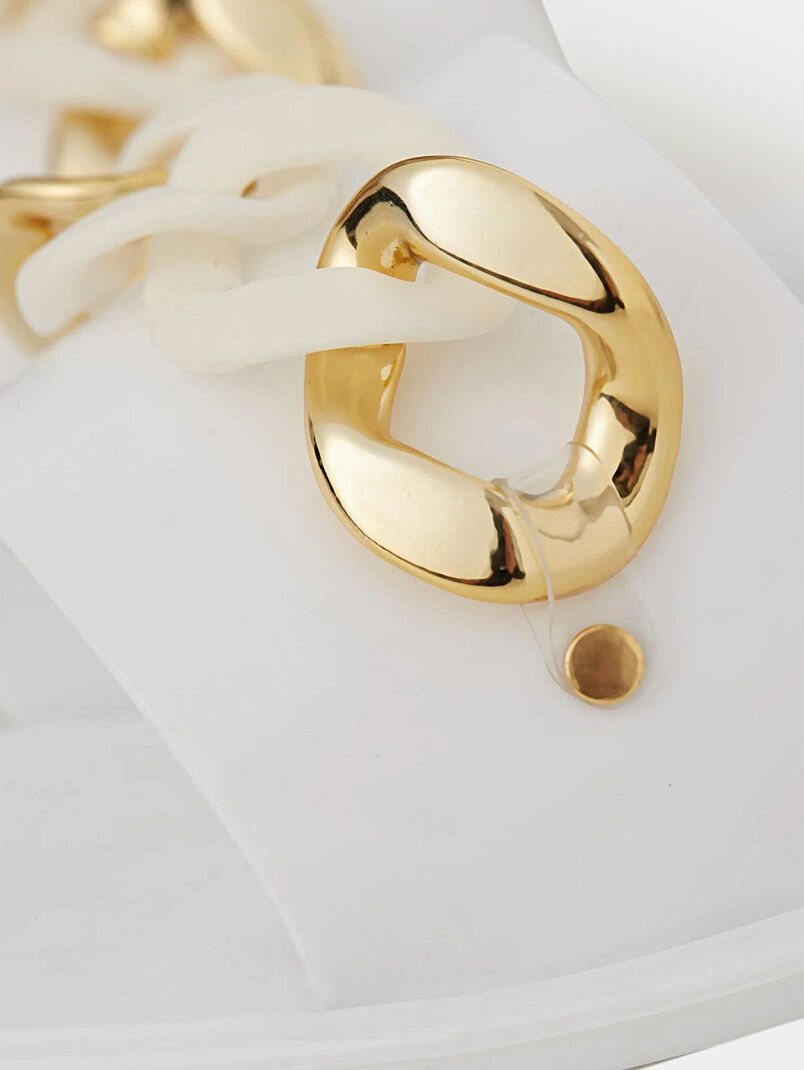 ITALIAN LIDO beach slides with golden accents - 3