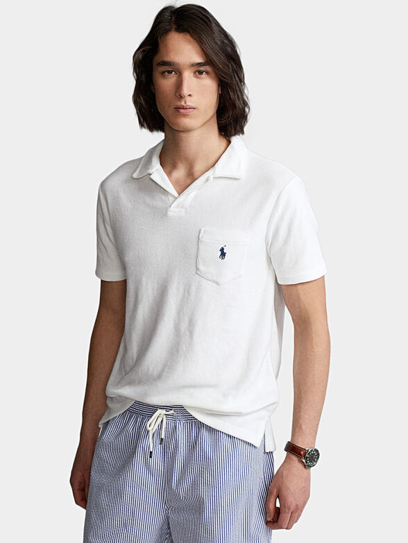 Polo-shirt with pocket and embroidery - 1