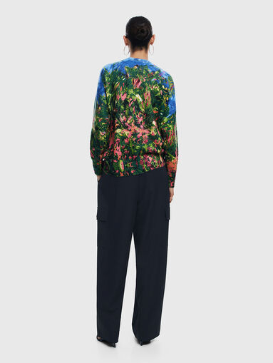 Floral print sweater - 3