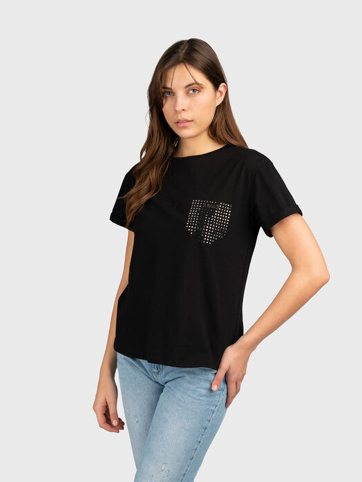 Cotton T-shirt with studs