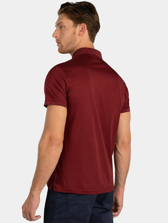Polo shirt in bordeaux color - 3