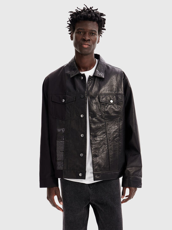 Черно кожено яке - 1