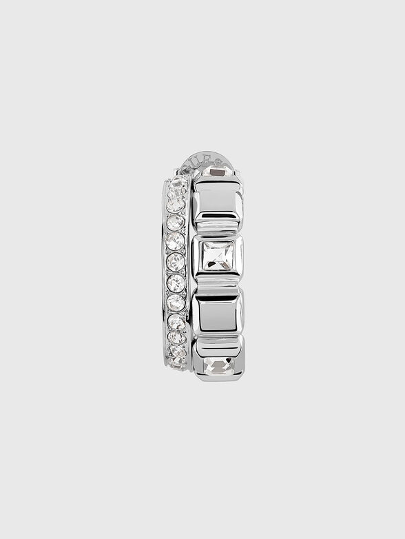 Earrings with rhinestones - 2