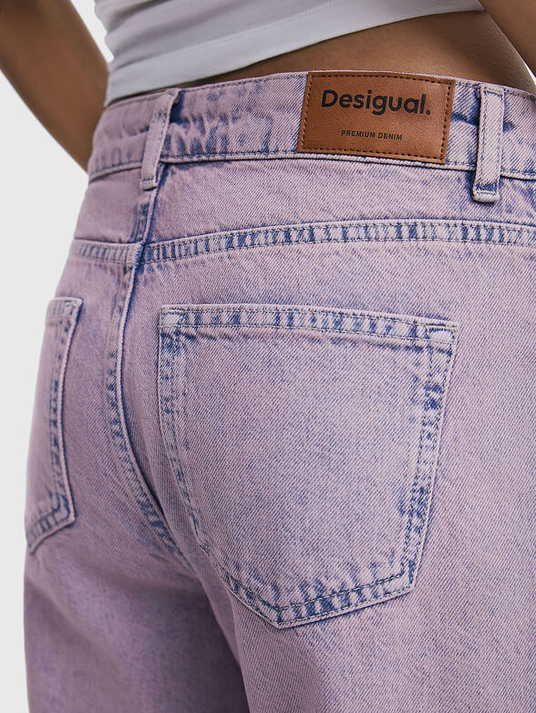 Purple jeans with logo detail - 3