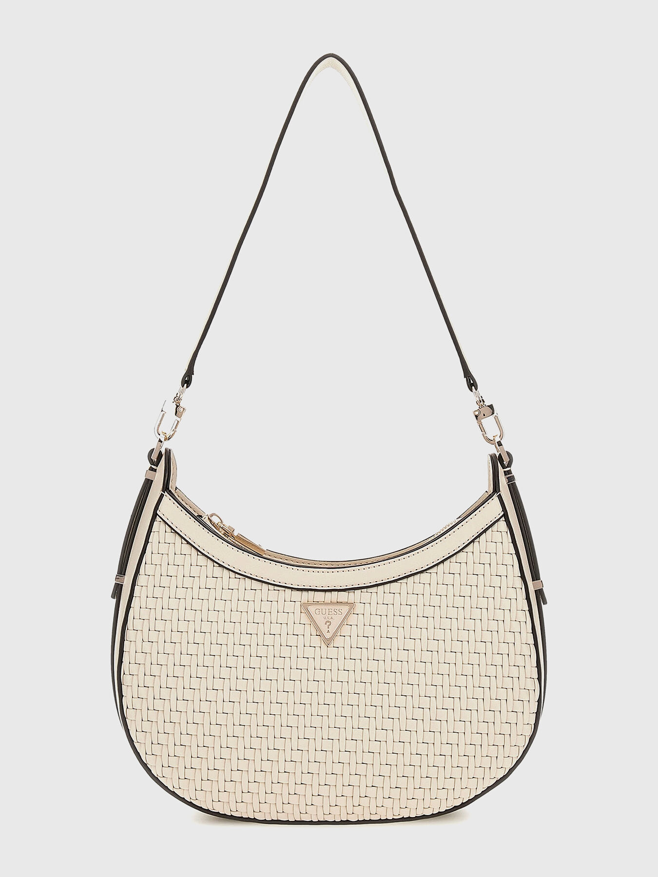 ★EMS★ EMBOSSED LOGO HOBO BAGWHITE White Maria Hobo Bag - PEDRO US