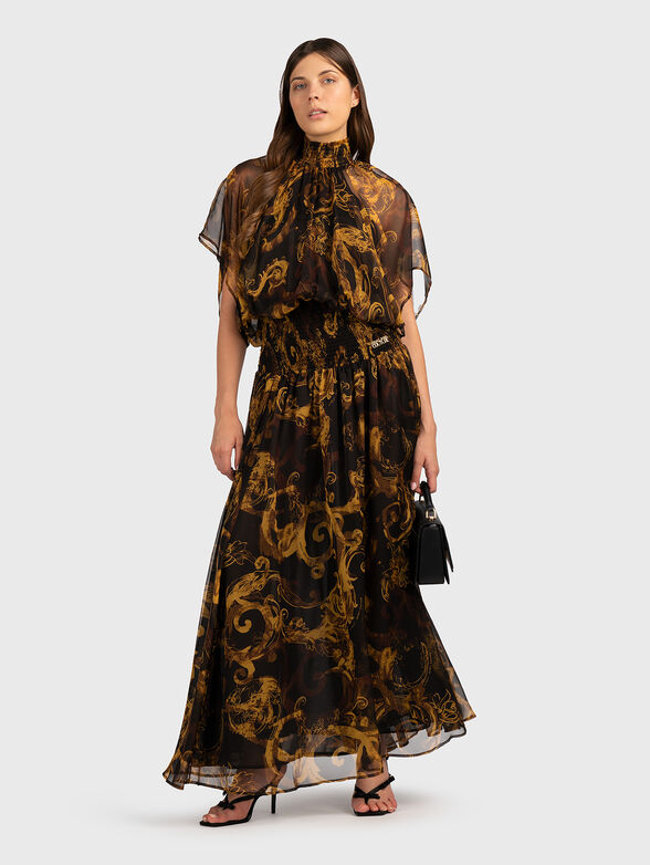 Maxi dress with baroque print - 3