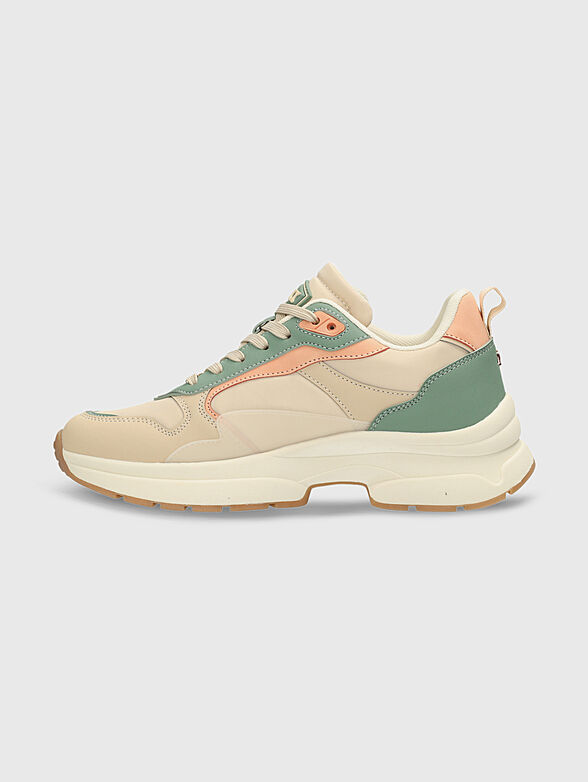 LUNE beige sports shoes with contrasting inserts - 5