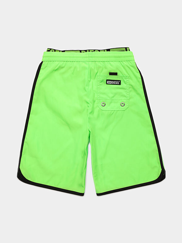 Swim shorts with branded waistband - 2