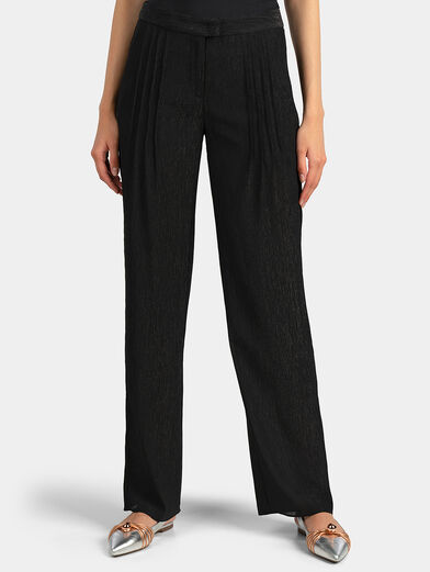 Wide pants with lurex threads - 1