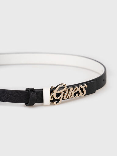 Logo accent reversible belt  - 5