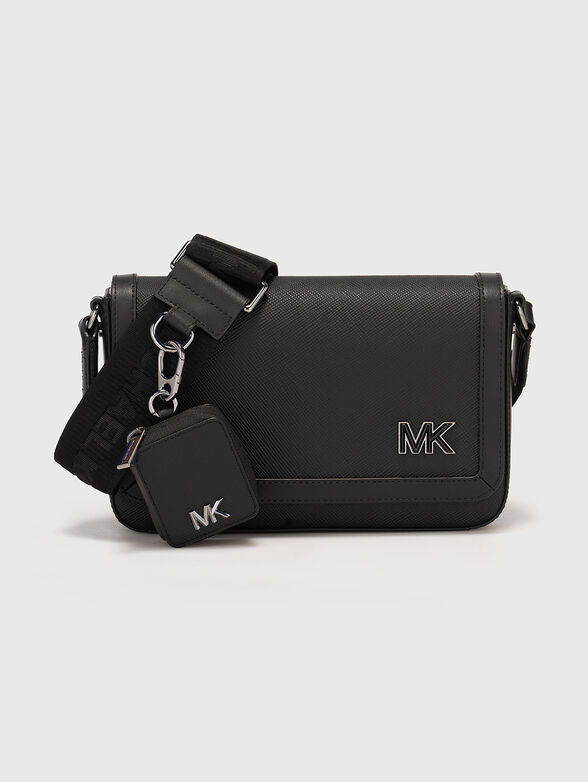 Crossbody bag in leather with logo detail - 1