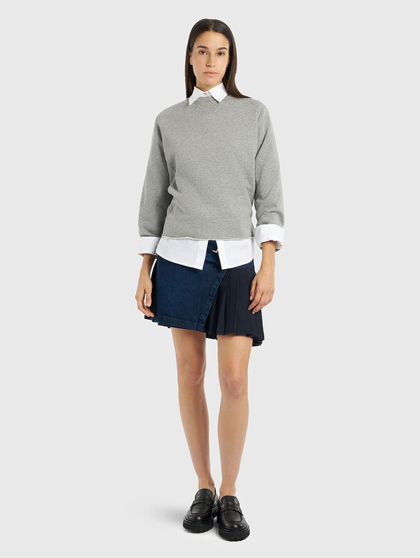 Oversized poplin shirt - 2