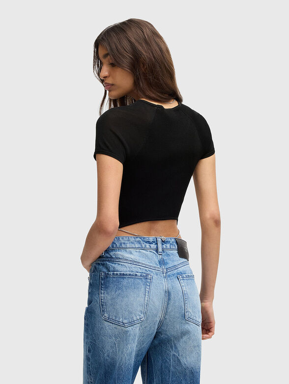 SLEVETTA short T-shirt with accent back - 2