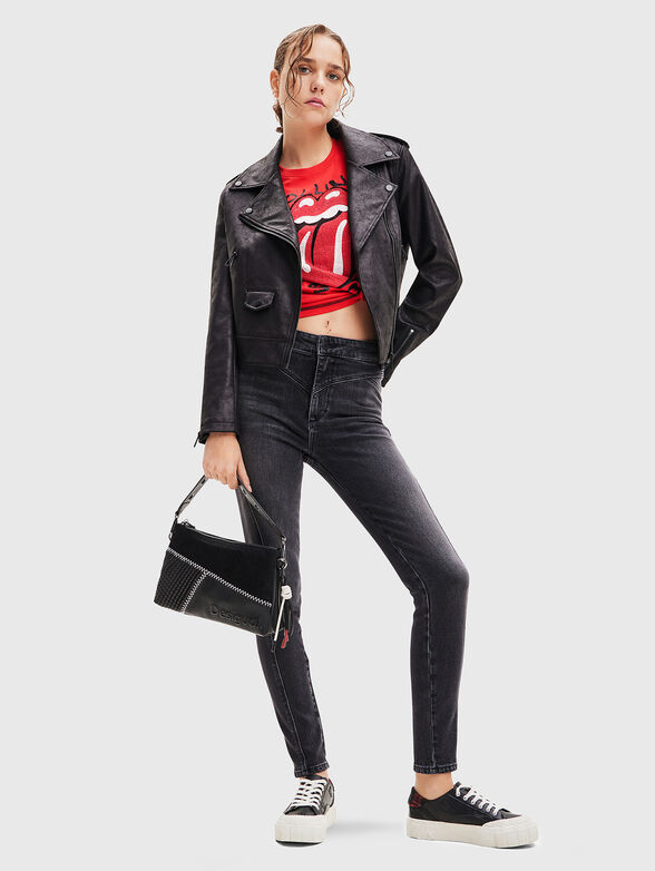 Faux leather jacket - 2