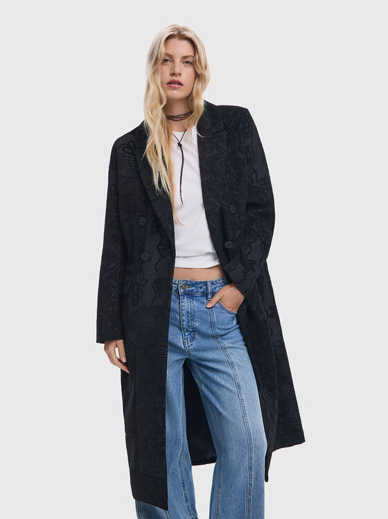 Палто с принт  - 1