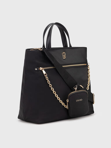 Bag with long handle and golden details - 4