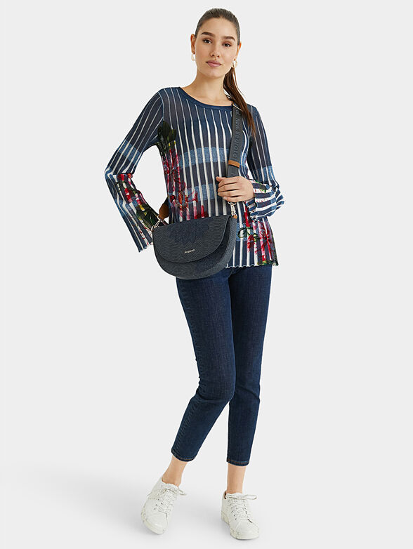 Crossbody bag BREMEN in blue color - 6