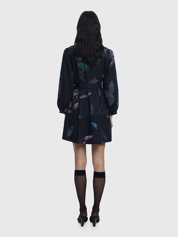 Mini dress with waist belt - 2