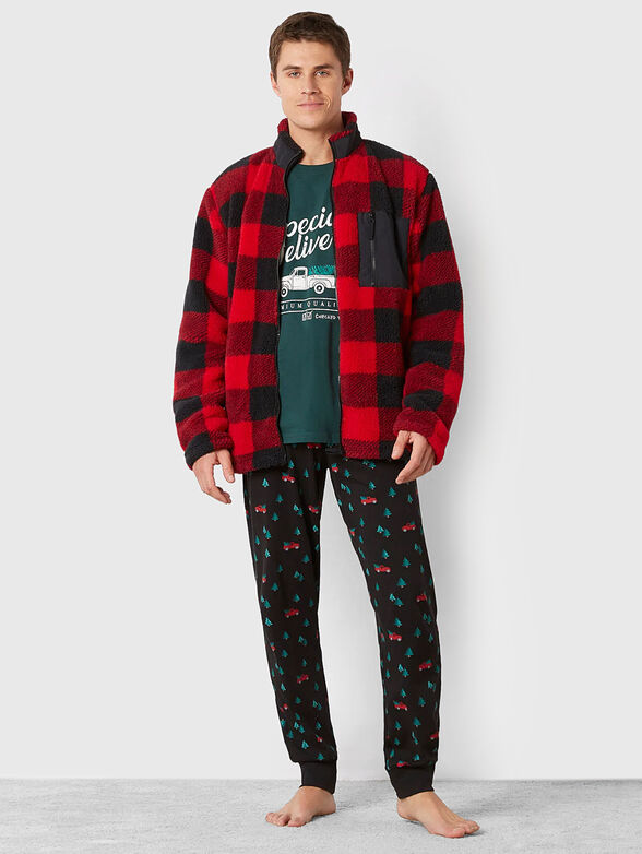 CHALET CHIC checkered home sweatshirt - 2