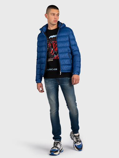 Padded jacket with logo details - 5