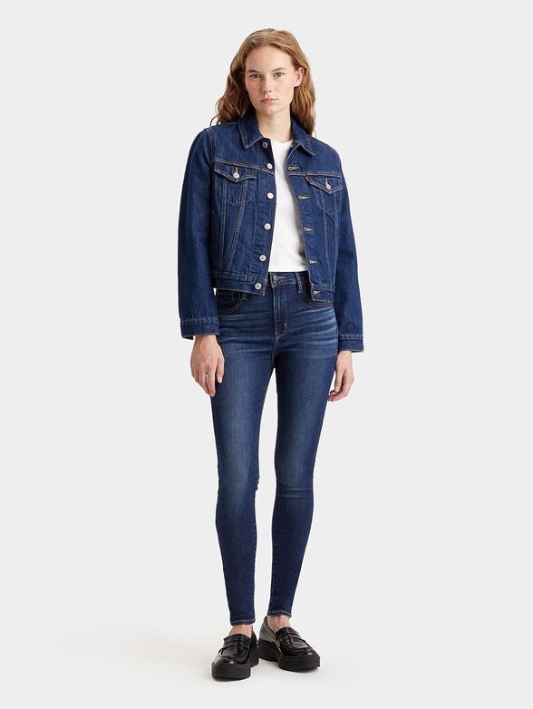 720™ dark blue skinny jeans with high waist - 1