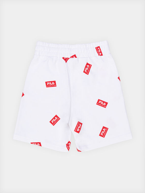 TENINGEN AOP shorts with logo print - 2