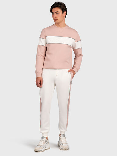 MERV blue sports pants with embossed logo - 3