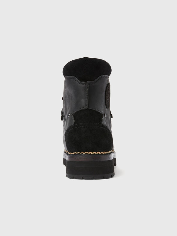 Black leather boots - 3