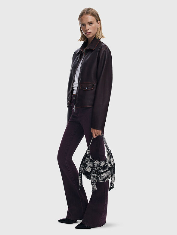 Small bag with print and studs - 2