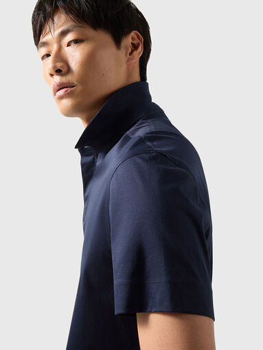 Dark blue polo shirt - 4
