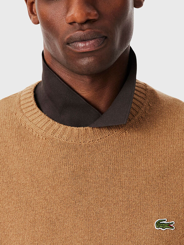 Crew neck green sweater - 4