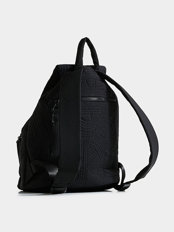 Black textile backpack - 3