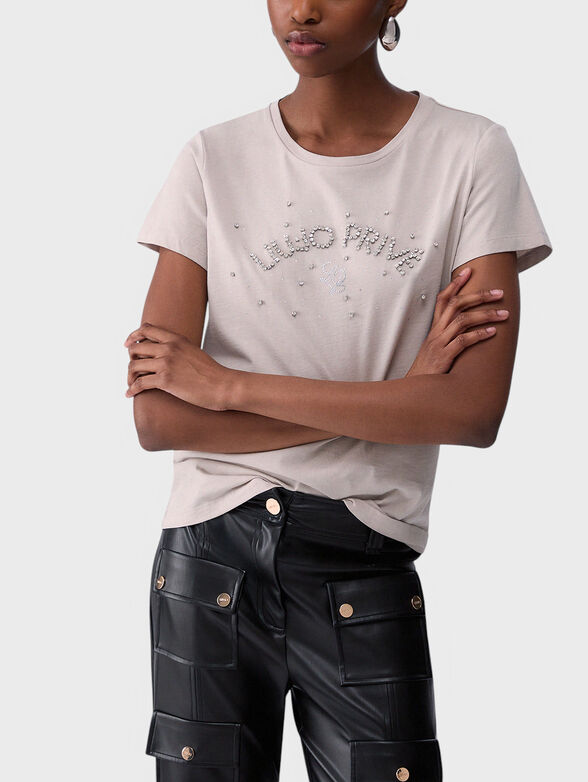 Cotton t-shirt with logo - 2