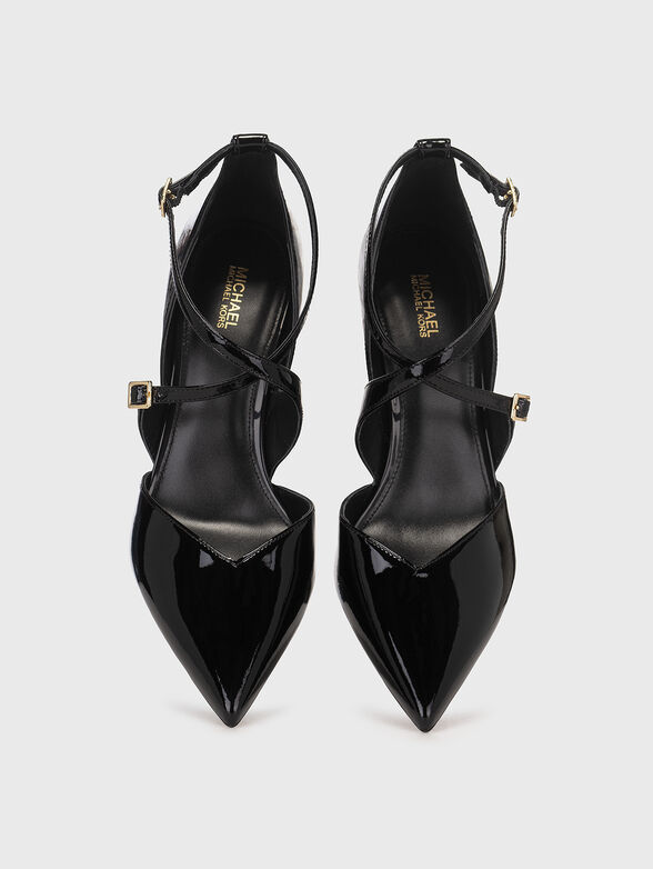 Black leather pumps - 6