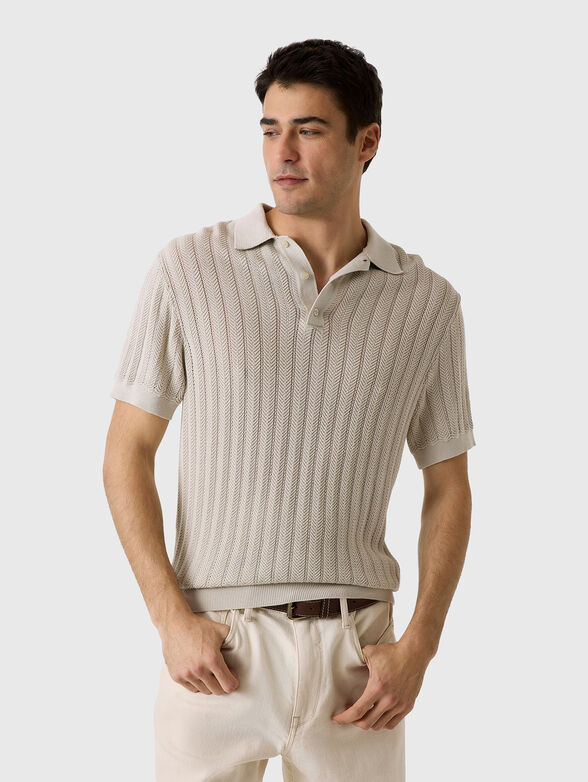 Beige polo-shirt - 1