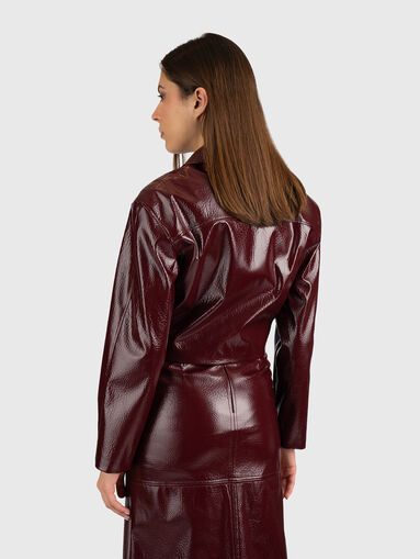 Patent faux leather jacket - 3
