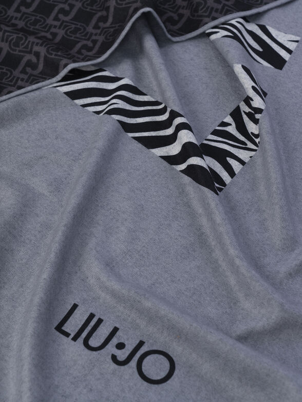 Scarf with logo print - 4