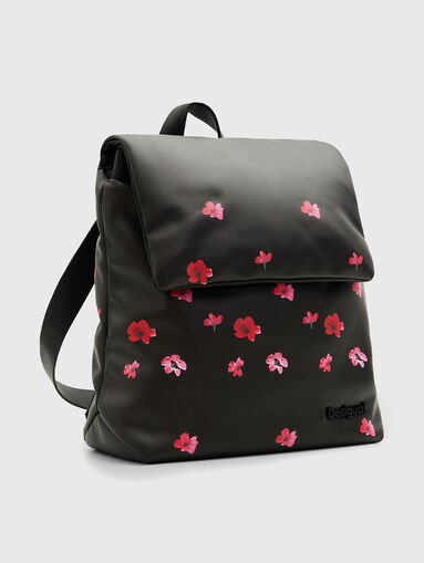 Backpack with floral accents - 5