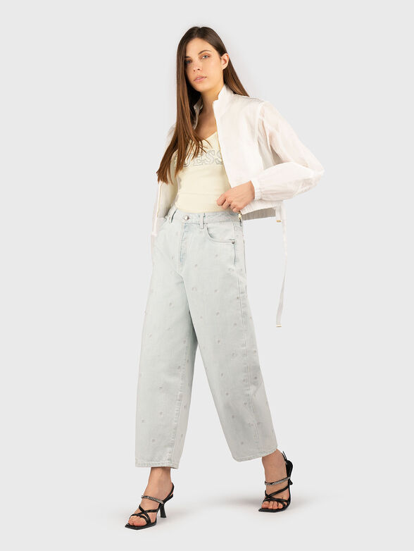 Ribbed top with rhinestones  - 2