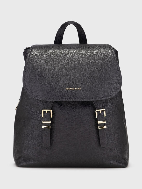 Leather backpack with logo - 1