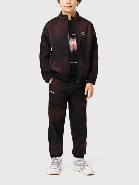 Black T-shirt with contrast print - 2