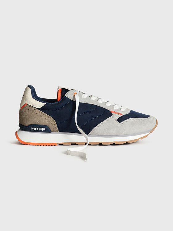 DELOS textile and suede sneakers - 1