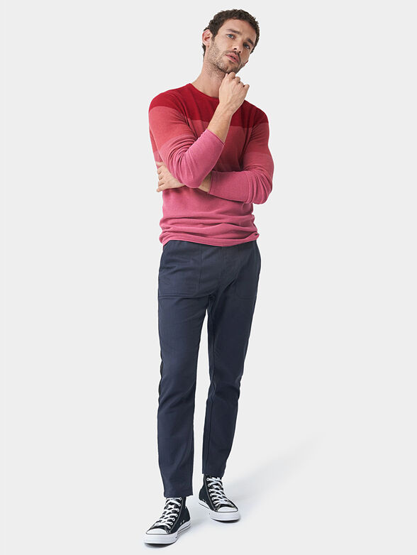 Sweater with bar stripe effect - 5