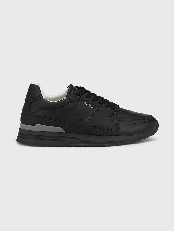ENNA II black sports shoes with logo accent - 1