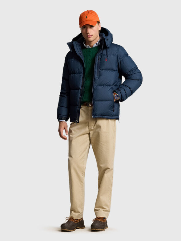 Padded jacket with logo embroidery - 2