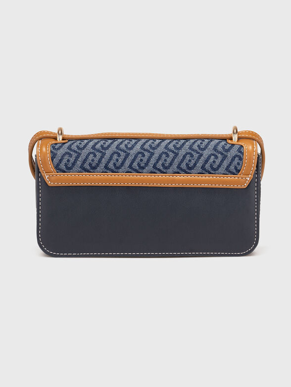 Small jacquard denim crossbody bag - 3