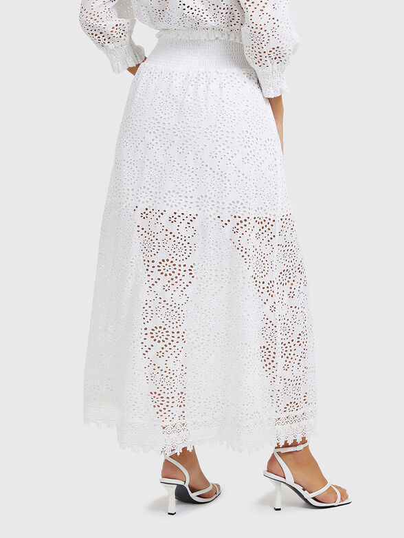 SANGALLO black maxi skirt with embroidery - 2