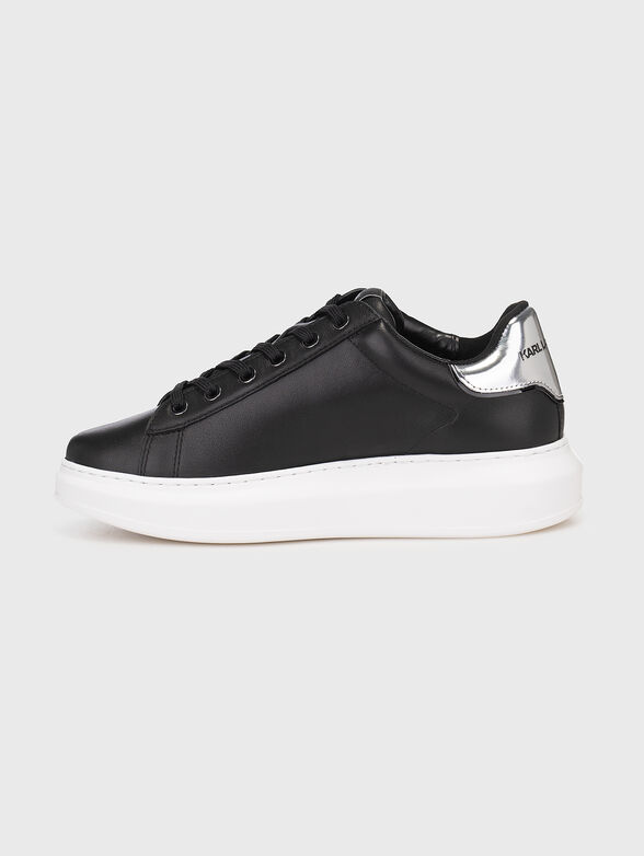 KAPRI leather sneakers with accent logo - 4