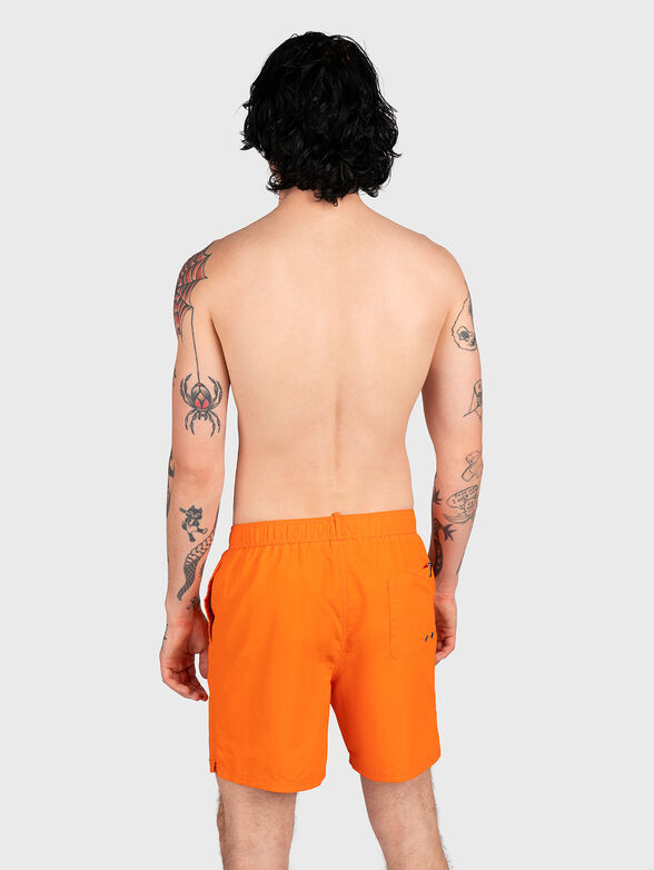 VINTAGE orange beach shorts - 2
