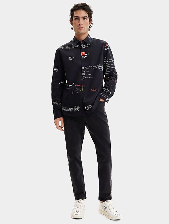 CARLO shirt with art print - 2